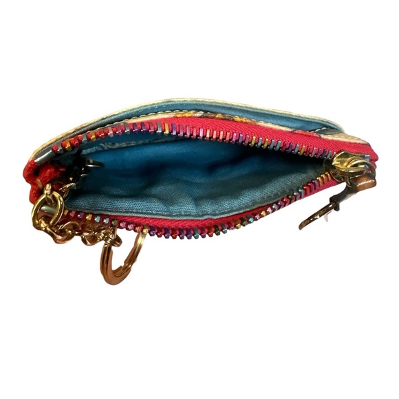 Dooney & Bourke Vintage Set EUC Hobo Bag & Coin Pouch With Rainbow Zippers - Picture 7 of 16